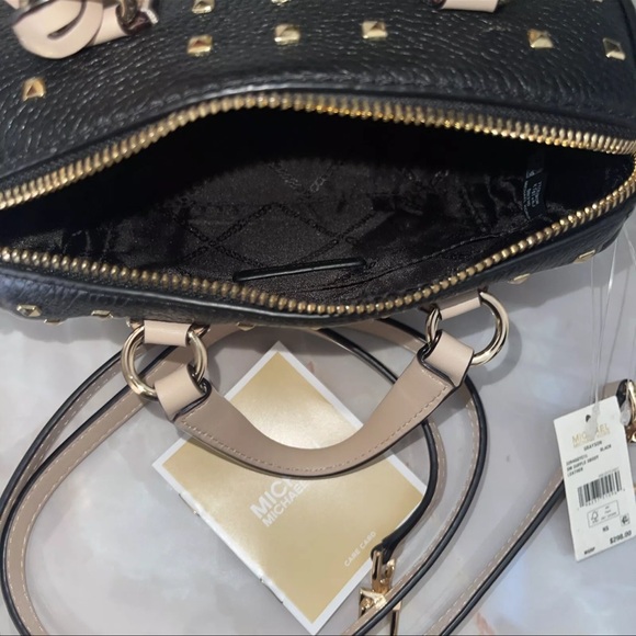 MICHAEL MICHAEL KORS Grayson Small Studded Leather Duffel Crossbody Bag - Picture 12 of 12